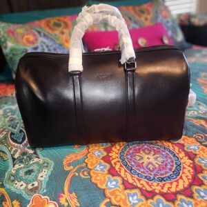 Coach Black Leather Men's Bag